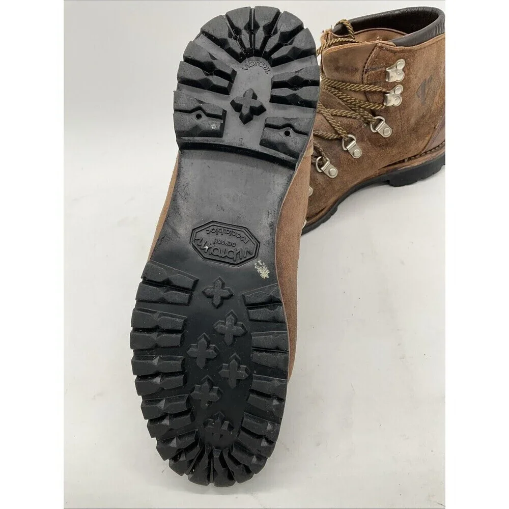 VTG Vasque 29396 K73 6230 Mountaineering Hiking Boots Brown Leather Sz 7N